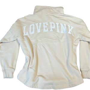 PINK half-zip sweatshirt